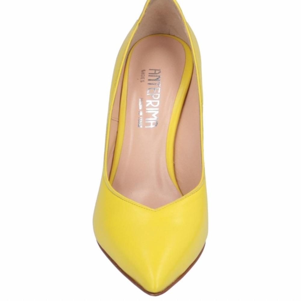 Anteprima Yellow Mermaid Pointed Toe Heel Pumps 6 US